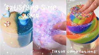 Slime (pressing/playing) satisfying ASMR TikTok Compilation - fluffy puffy tok ️ -