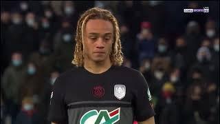 PSG VS NICE Marcin Bulka saves Xavi Simons penalty