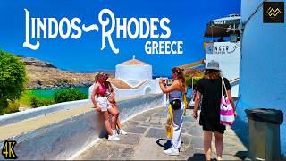 Exploring Lindos, Rhodes | 4K Walking Tour of Greece’s Timeless Gem