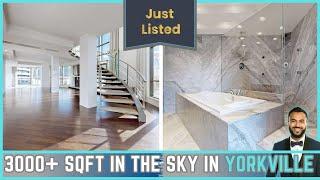 Tour INSIDE this Toronto Luxury Condo in Yorkville Toronto| TWO Units COMBINED