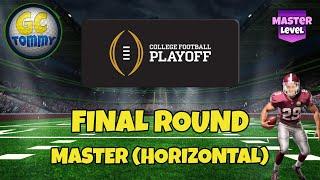 Final round - Master - College Playoff Football 18-hole cup!