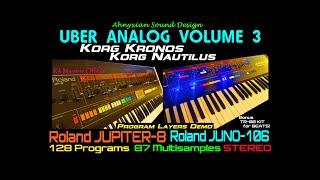 Korg Kronos Nautilus Uber Analog Vol. 3 Jupiter-8 Juno-106 Sample Pack Synthesizer