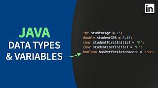 Java Tutorial - Basic data types and variables