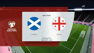 Scotland vs Georgia | Hampden Park | European Qualifiers | PES 2021