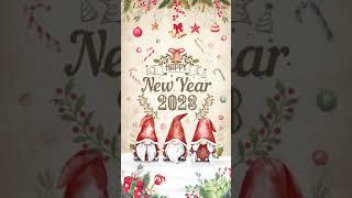 Watercolor new year retro lucky dwarf Animated