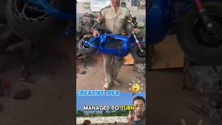 making a mini motorbike from a gas cylinder