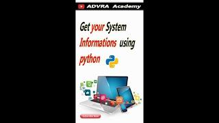 Get Your System Information Using Python | CMD: Get All Information About Your PC | NETVN | python