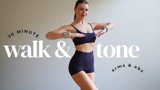 30 MIN NEW YEAR WALKING WORKOUT- Walk & Tone | Arms & Abs