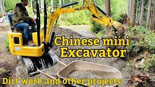 Chinese 1 ton mini Excavator dirt work projects #miniexcavator #rippa