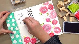 Easy Watercolor Roses for Beginners |  Art Journal