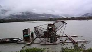 Fish Wheel operated by the Alaska Department of Fish and Game