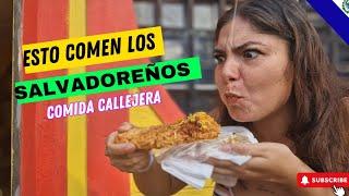 Probando la COMIDA CALLEJERA/TIPICA de EL SALVADOR, ¿Las PUPUSAS se comen con cubiertos?