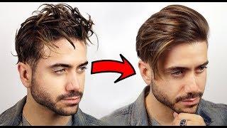 HOW TO GET STRAIGHT HAIR | Men's Curly to Straight Hair Tutorial 2018