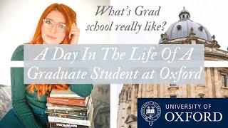 A DAY IN THE LIFE OF A GRADUATE STUDENT | Oxford Uni VLOG | Oxford Diaries #14