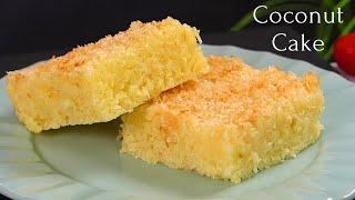 Moist Coconut cake Recipe by Dessert corner | Cocos Kuchen, Coconut Tres Leches Cake, narkeli cake