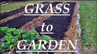 GRASS to GARDEN | A No-Dig Transformation Story   (Inspired by Charles Dowding and Paul Gautschi)