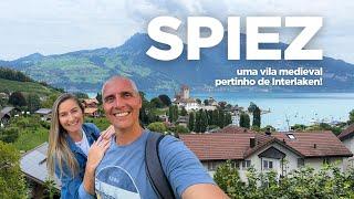 SPIEZ: uma vila medieval linda, pertinho de INTERLAKEN! 4K