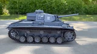 HENG LONG 1/16 RC GERMAN PANZER III  - TEST RUN