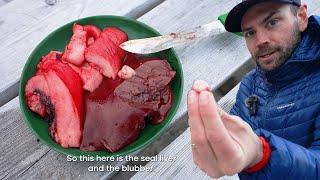 Eating RAW Seal LIVER and Blubber in GREENLAND