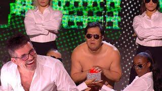 Japanese Comedian Tonikaku is back to naked pose as Simon Cowell / Hilarious act/ BGT 2023/ Final