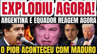 URGENTE: BOMBA EXPLODIU AGORA! MADURO É ATINGIDO! ARGENTINA E EQUADOR REAGEM!  O PIOR ACONTECEU AGOR