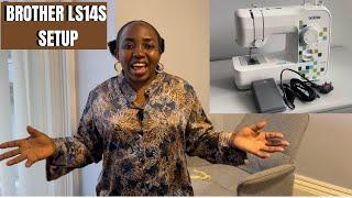 HOW TO SET UP THE BROTHER LS14S| How to pass the thread and wind the bobbin for sewing