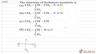 The structure of Isobutyro`-`isonitrile is