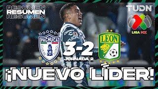 Resumen y goles | Pachuca 3-2 León | Liga Mx - CL2024 J2 | TUDN