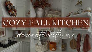 COZY FALL KITCHEN || FALL STYLING IDEAS 2024 || Fall Kitchen Decorate with Me