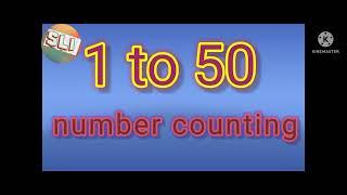 1 to 50 counting number moths learning for kid's English learning moths counting number