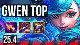 GWEN vs SETT (TOP) | 6 solo kills, 14/2/6, Legendary | EUW Master | 25.4