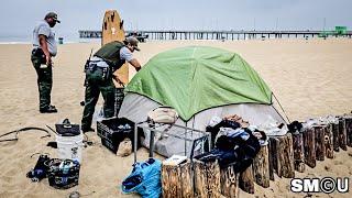 𝗣𝗔𝗥𝗞 𝗥𝗔𝗡𝗚𝗘𝗥𝗦 𝗠𝗢𝗩𝗘 𝗜𝗡: Unattended Tent Cleared During Venice Beach Homeless Sweep