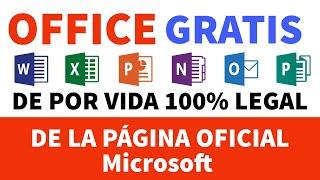 INSTALAR Microsoft OFFICE GRATIS de Por Vida en 2025 100% LEGAL De la Pagina OFICIAL de Microsoft