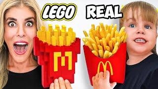 Lego Food Vs Real Food Challenge