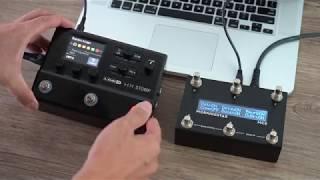 Line 6 HX Stomp with Morningstar MC6 MkII Midi Controller