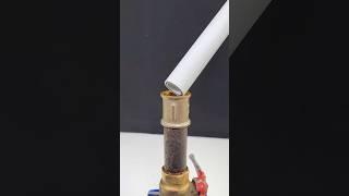 How to connect a plastic pipe to a metal one without an adapter!