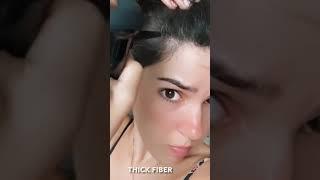 How to Hide & cover thinning hair for women by using HAIR FIBERS