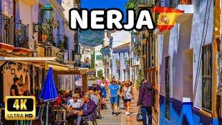 [4K] Nerja Spain Beautiful Town Walking Tour 2023 | Best Views in Málaga, Spain