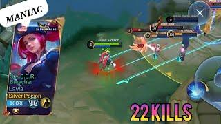 Layla Slays All – 22 Kills and Maniac Rampage!