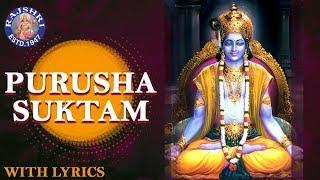 Full Purusha Suktam With Lyrics | पुरुष सूक्तम | Ancient Vedic Chants In Sanskrit | Powerful Mantra