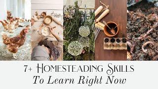 7+ Homesteading Skills to Learn Right Now | Preparation Mode for Dream Homestead | Master Skills