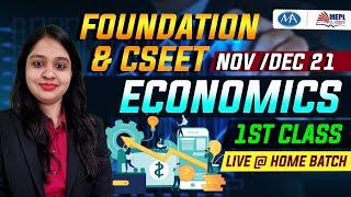 Foundation economics 1st class | CA CS Divya Agarwal | mohit agarwal | mepl classes