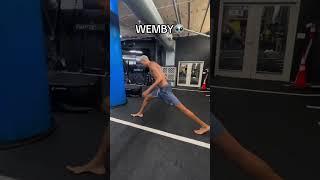 Wemby's flexibility is wild 