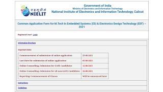 M.Tech Admission 2021-23 at NIELIT Calicut: Apply by Aug 5