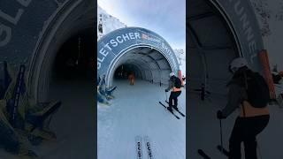 Ski-tunnel to heaven ️️ #ski #skiing #alps #snow #mountains #austria #adventure #glacier #soelden