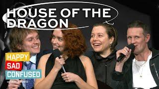 HOUSE OF THE DRAGON cast (Matt Smith, Emma D'Arcy, Olivia Cooke, Tom Glynn-Carney) talk Season 2 & 3