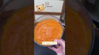 Hướng dẫn làm món bánh bí ngô thịt gà cho mèo - Pet Corner