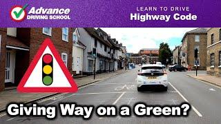 Giving Way on a Green?  |  Learn to drive: Highway Code