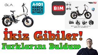 BİM'DEKİ RKS X PRO ve A101'DEKİ OLA ELEKTRİKLİ BİSİKLETİN FARKLARI