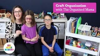 Craft Organization - Supplies Art Cart  Kid Made Modern